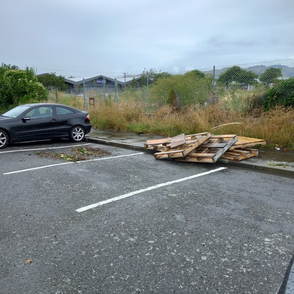 The photograph attached to this rubbish/recycling report