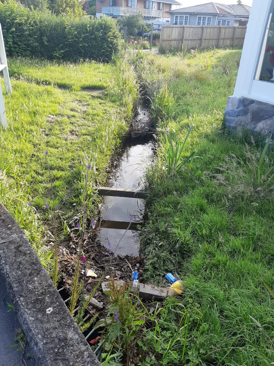 The photograph attached to this wastewater/stormwater report