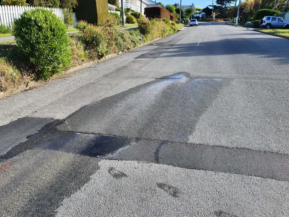The photograph attached to this water leak report