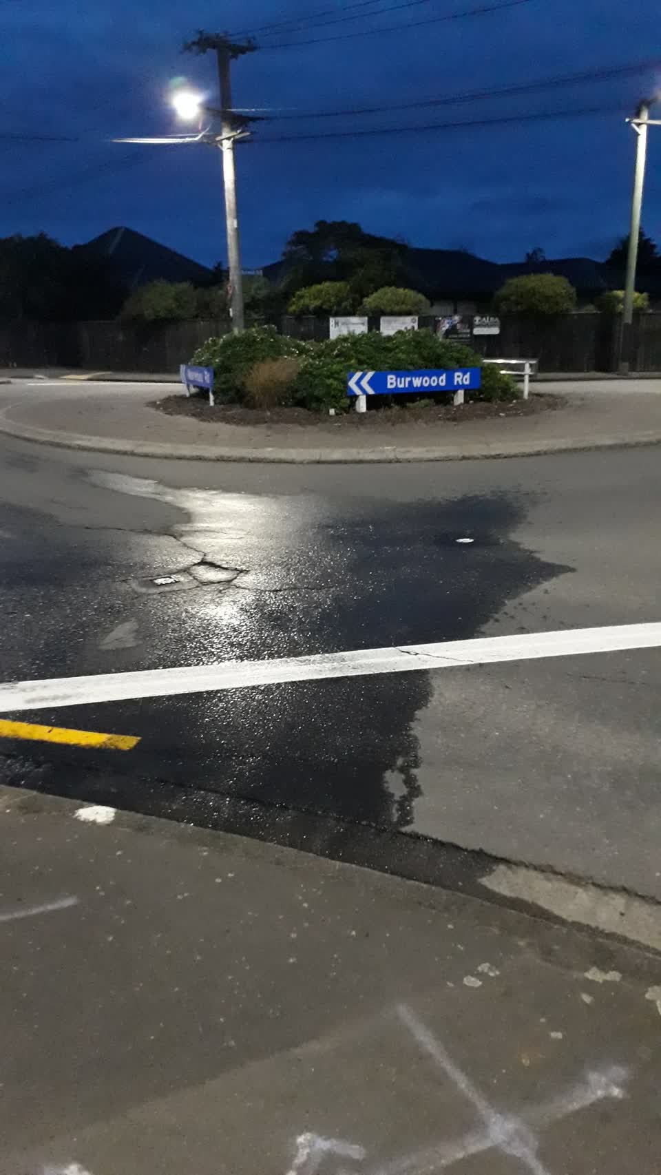 The photograph attached to this water leak report