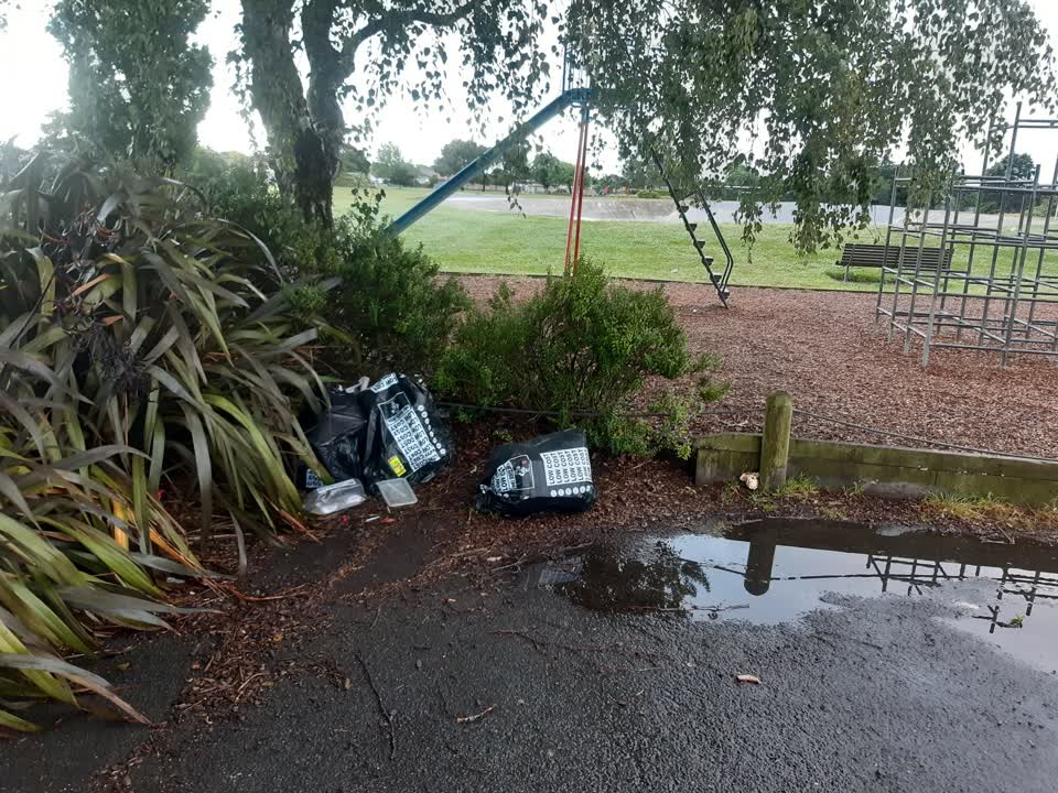 The photograph attached to this rubbish/recycling report