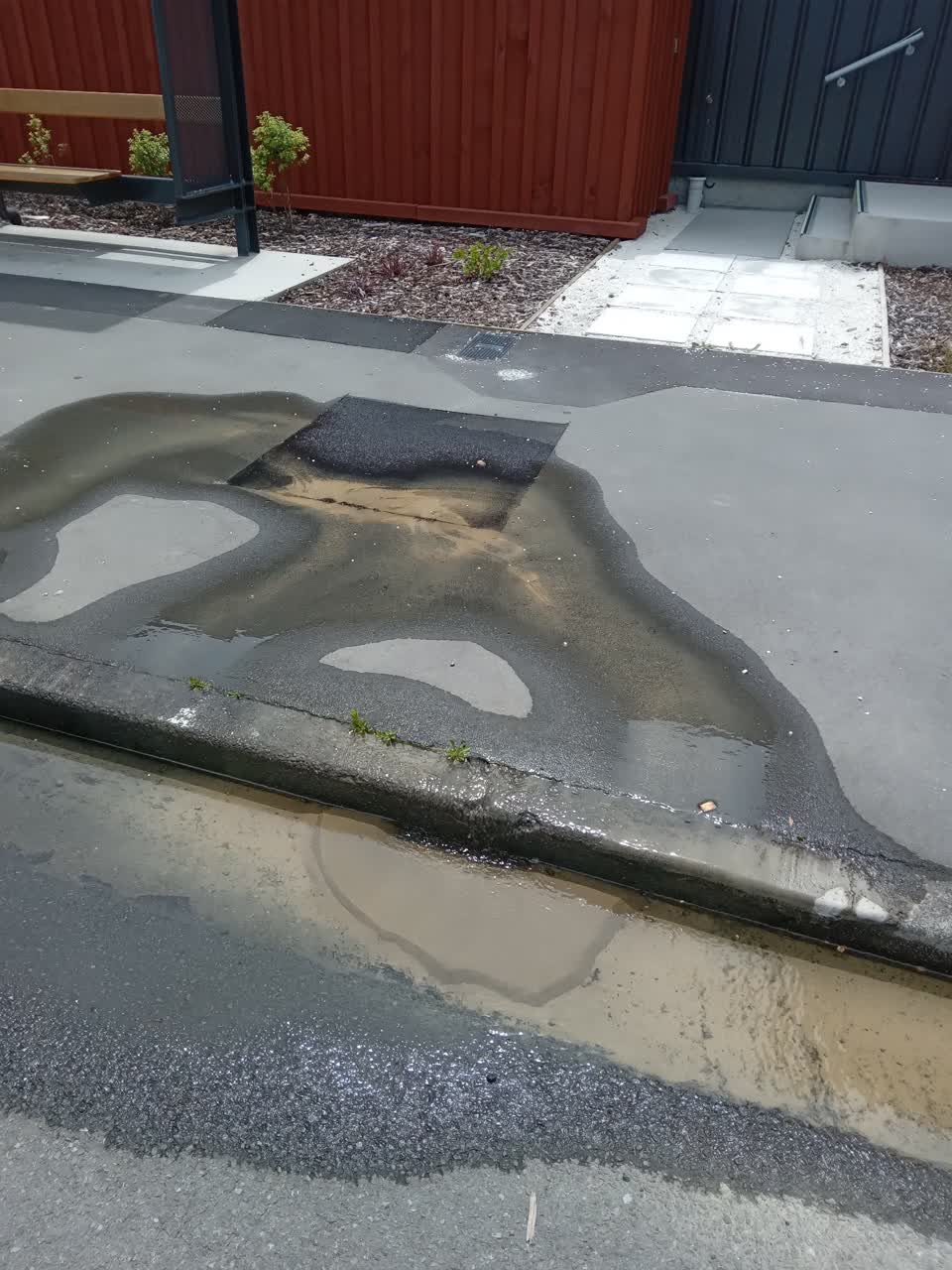 The photograph attached to this water leak report