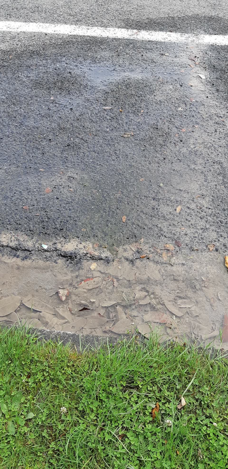 The photograph attached to this water leak report