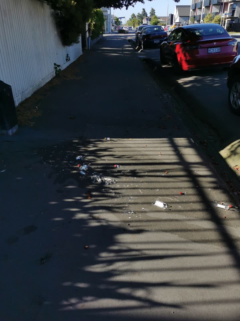 The photograph attached to this roading/streets report