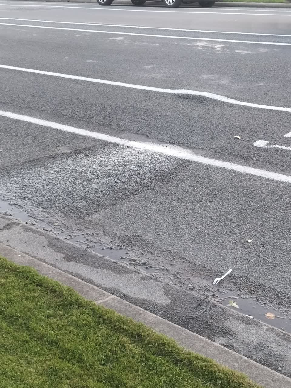 The photograph attached to this water leak report