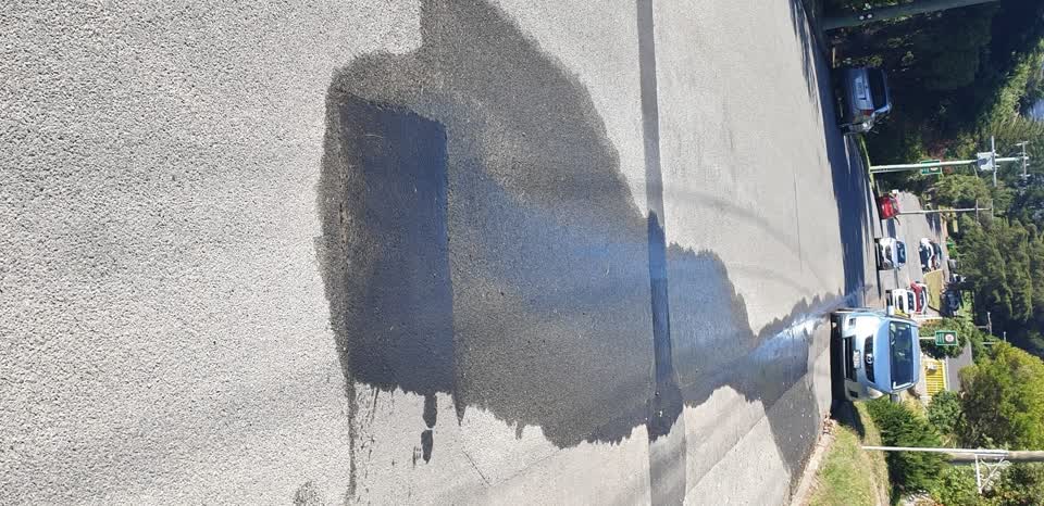 The photograph attached to this water leak report