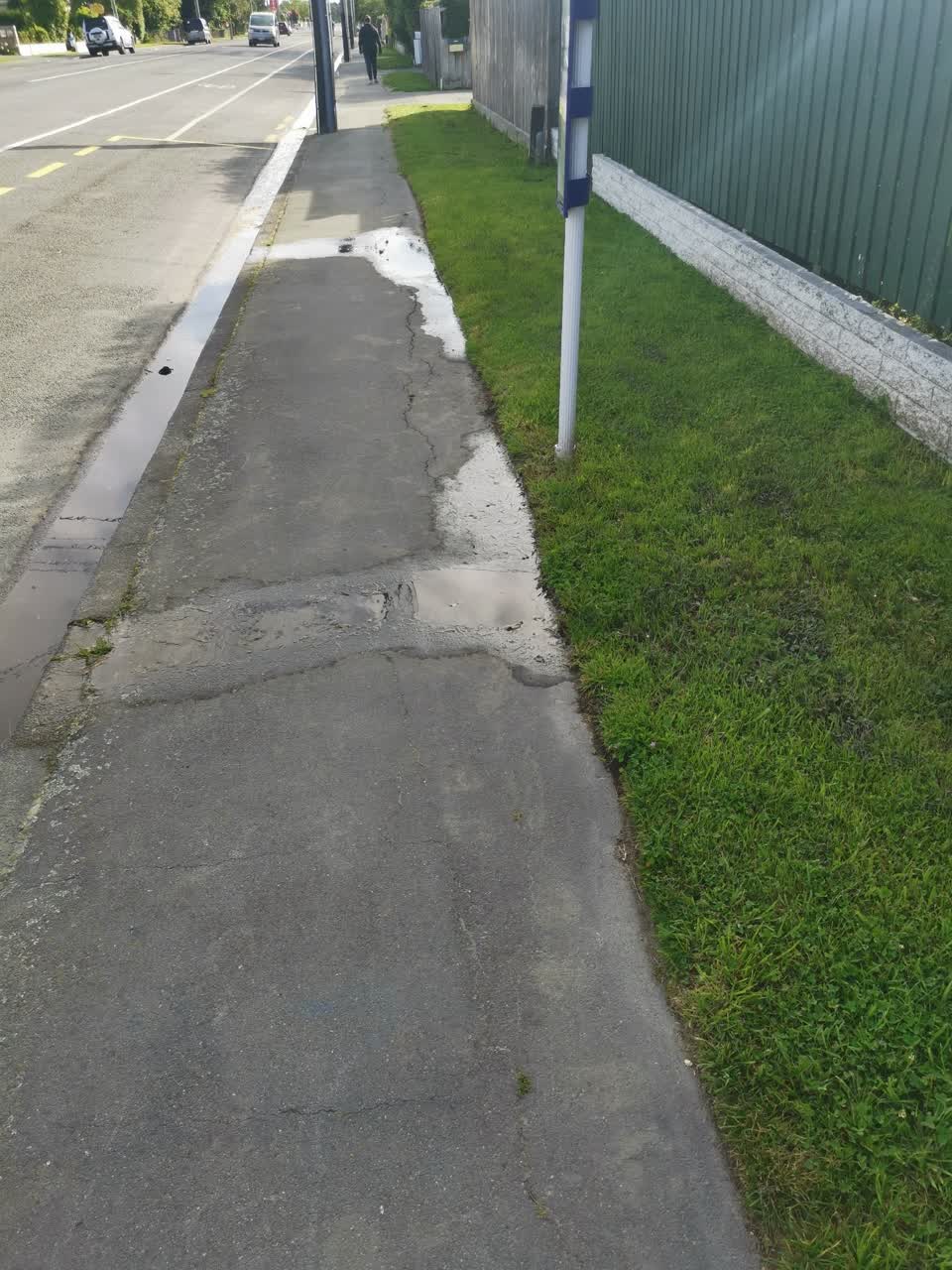 The photograph attached to this water leak report