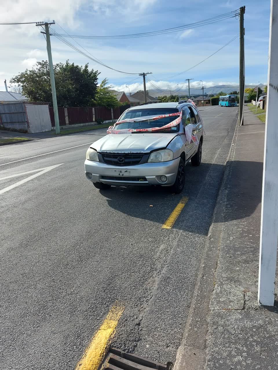 The photograph attached to this roading/streets report