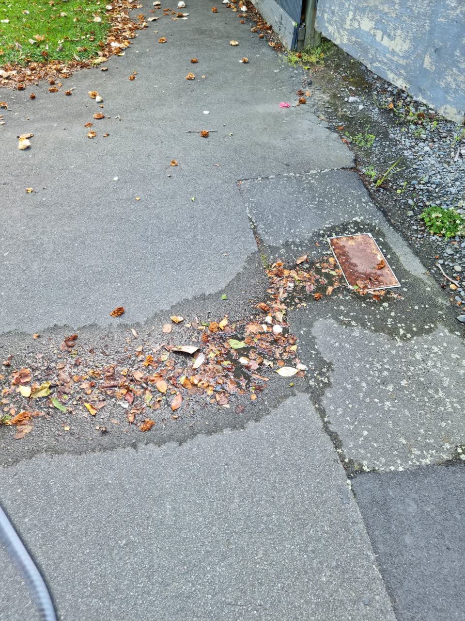 The photograph attached to this water leak report