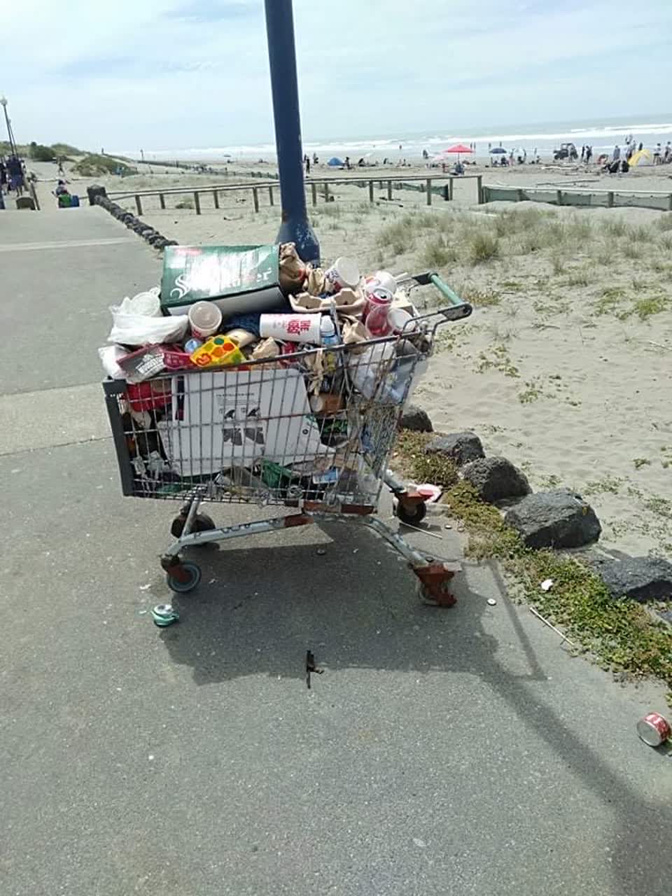 The photograph attached to this rubbish/recycling report