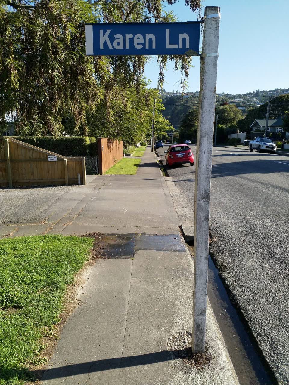The photograph attached to this water leak report