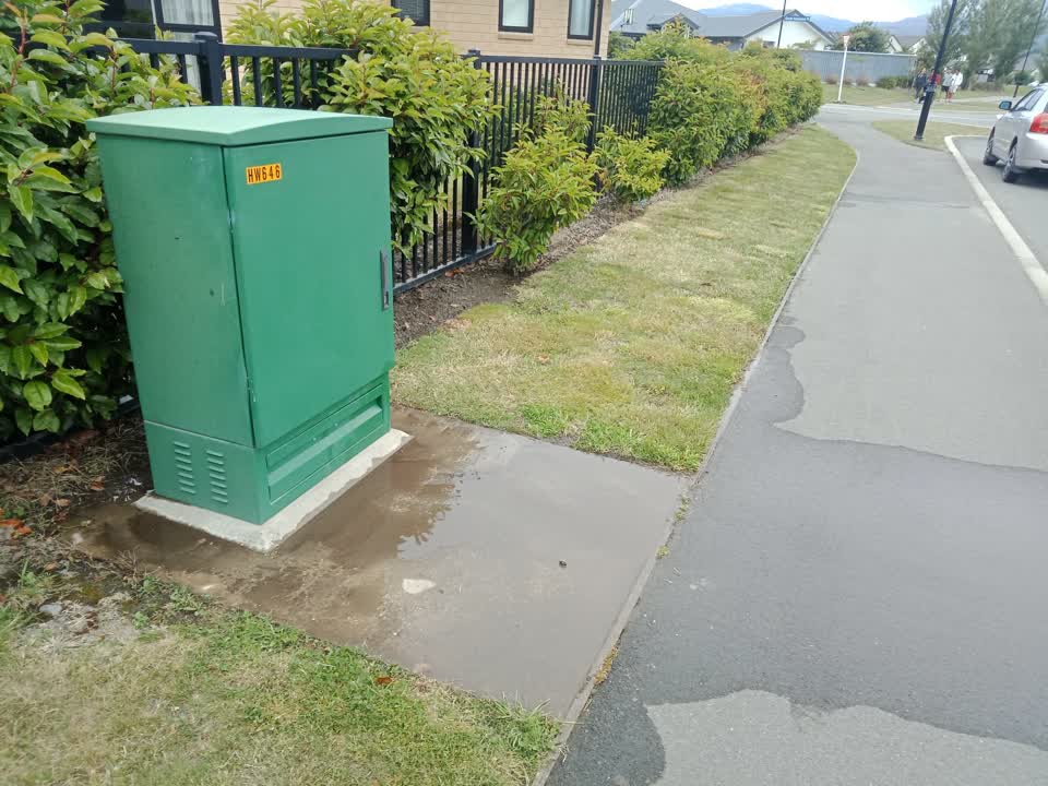 The photograph attached to this water leak report