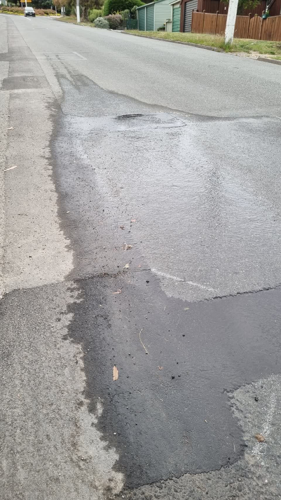 The photograph attached to this water leak report