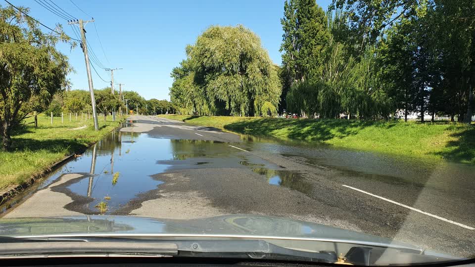 The photograph attached to this water leak report