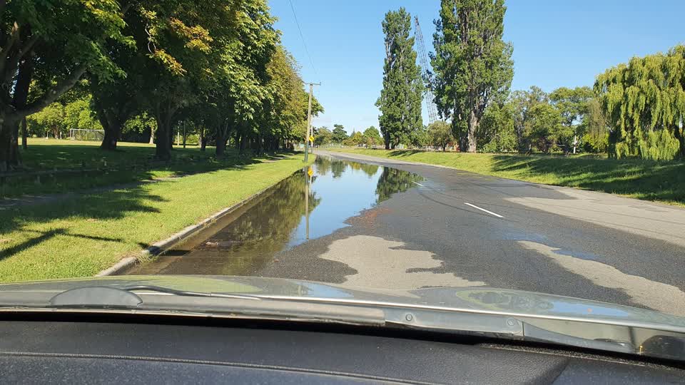 The photograph attached to this water leak report