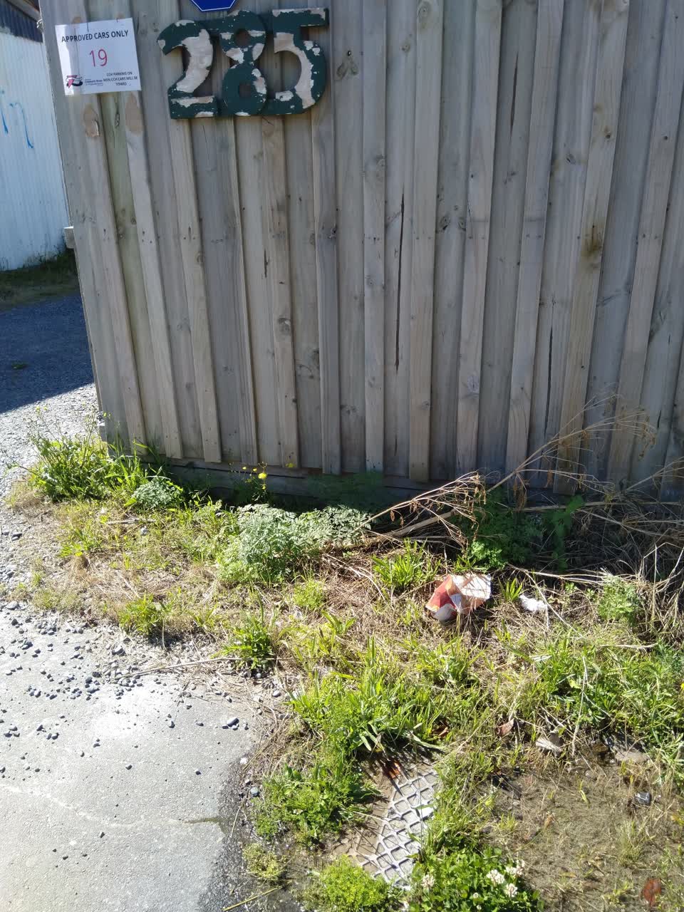 The photograph attached to this water leak report