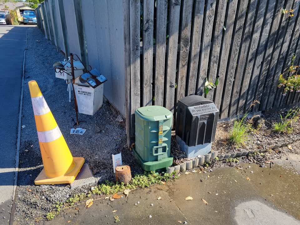 The photograph attached to this water leak report