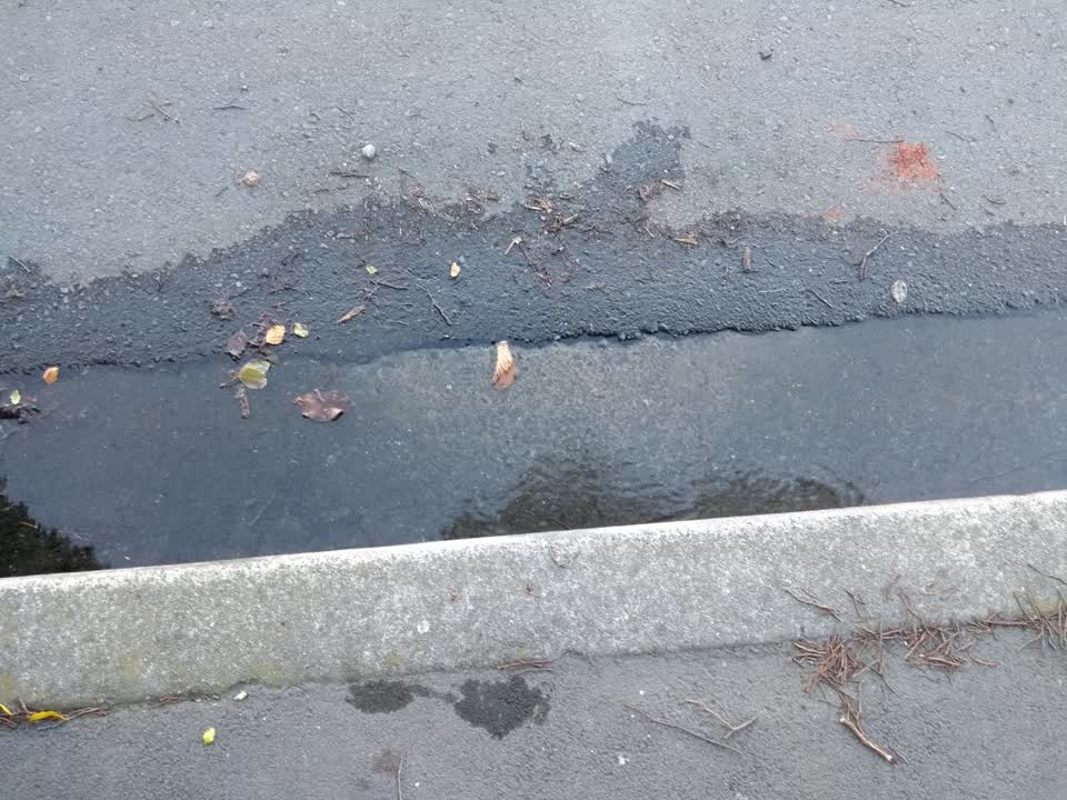 The photograph attached to this flooding report