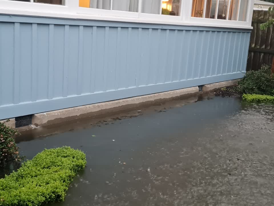 The photograph attached to this flooding report