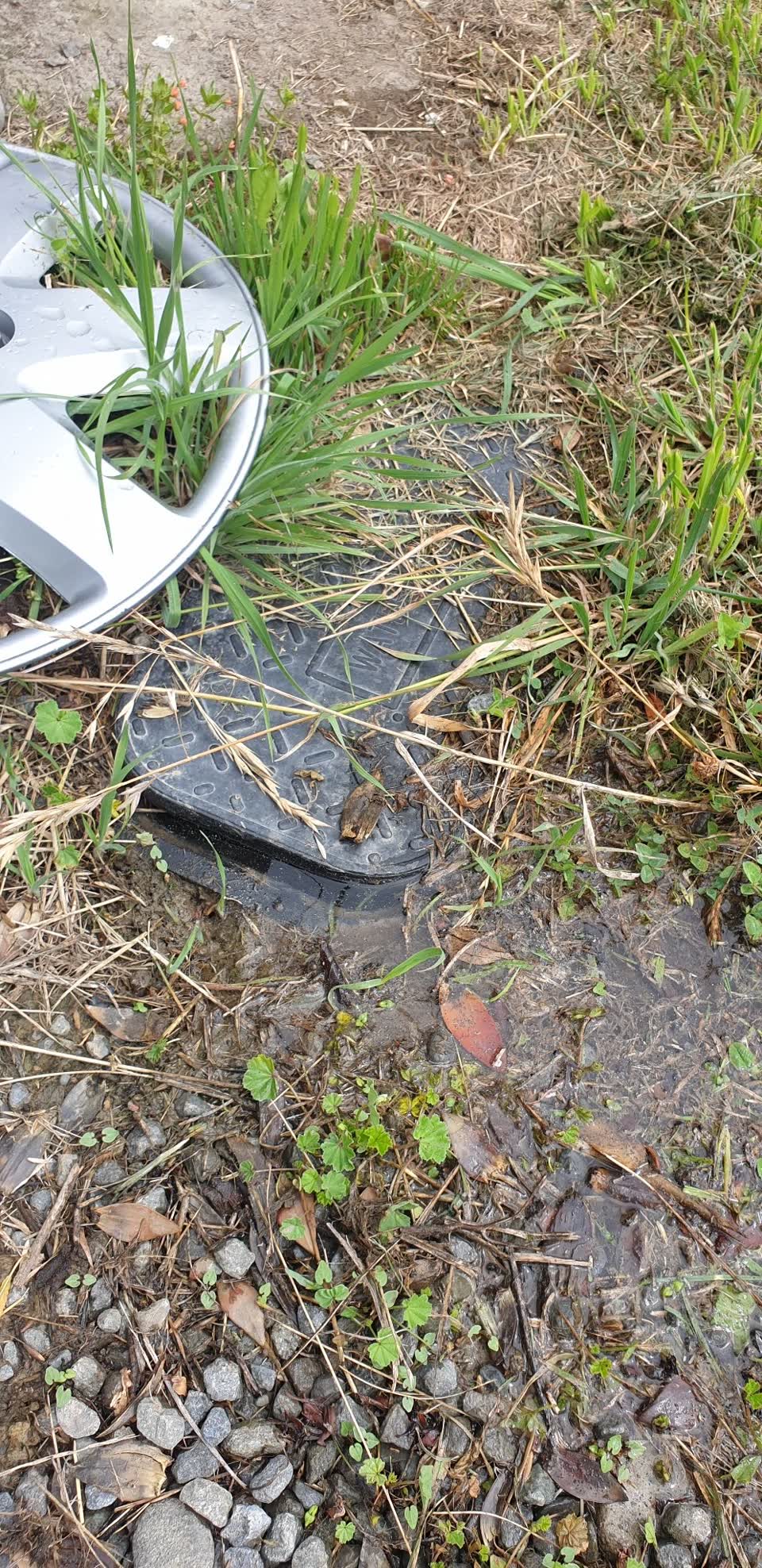 The photograph attached to this water leak report