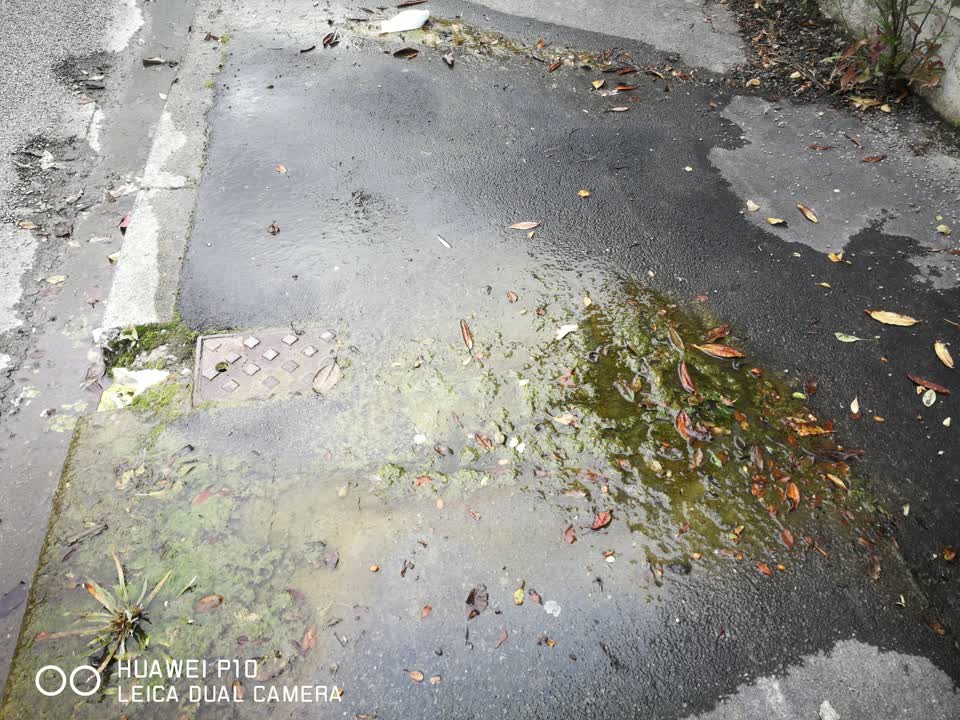 The photograph attached to this wastewater/stormwater report