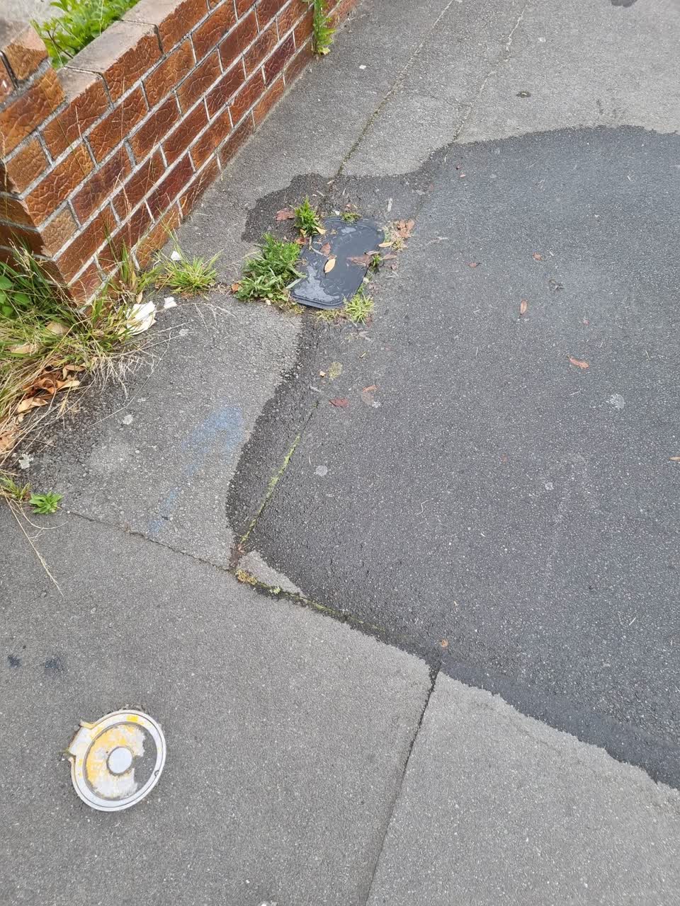 The photograph attached to this water leak report