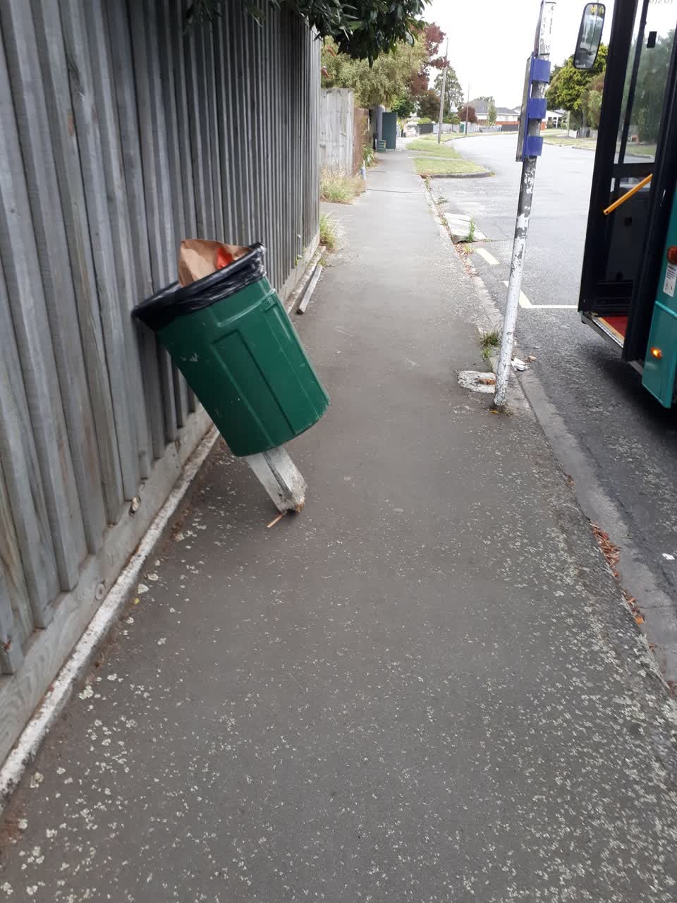 The photograph attached to this roading/streets report