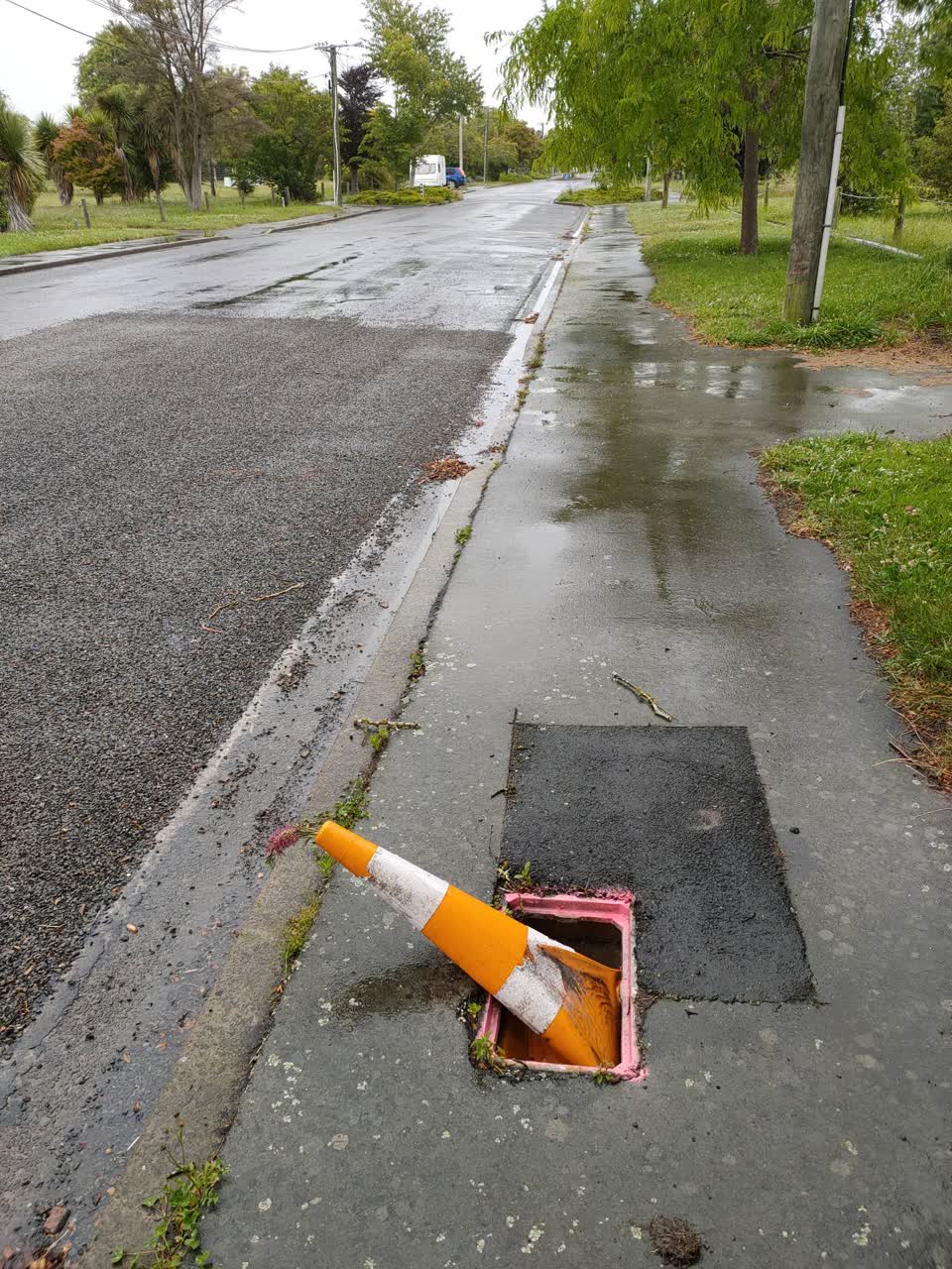 The photograph attached to this wastewater/stormwater report