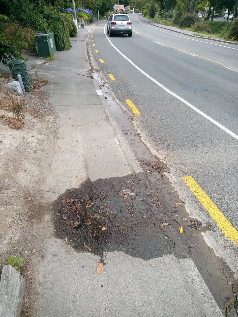 The photograph attached to this water leak report