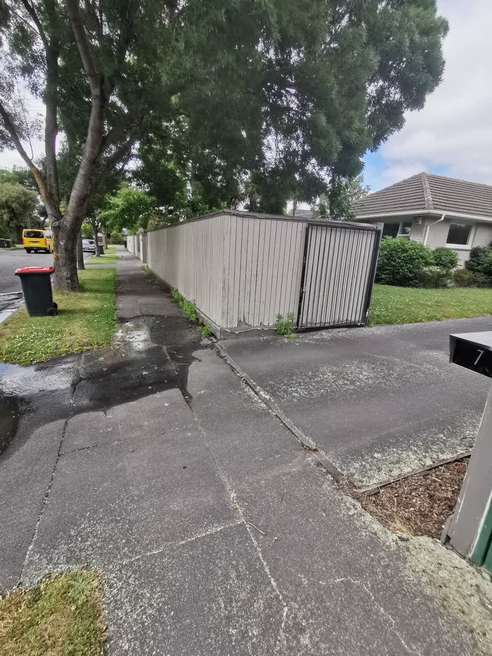 The photograph attached to this water leak report