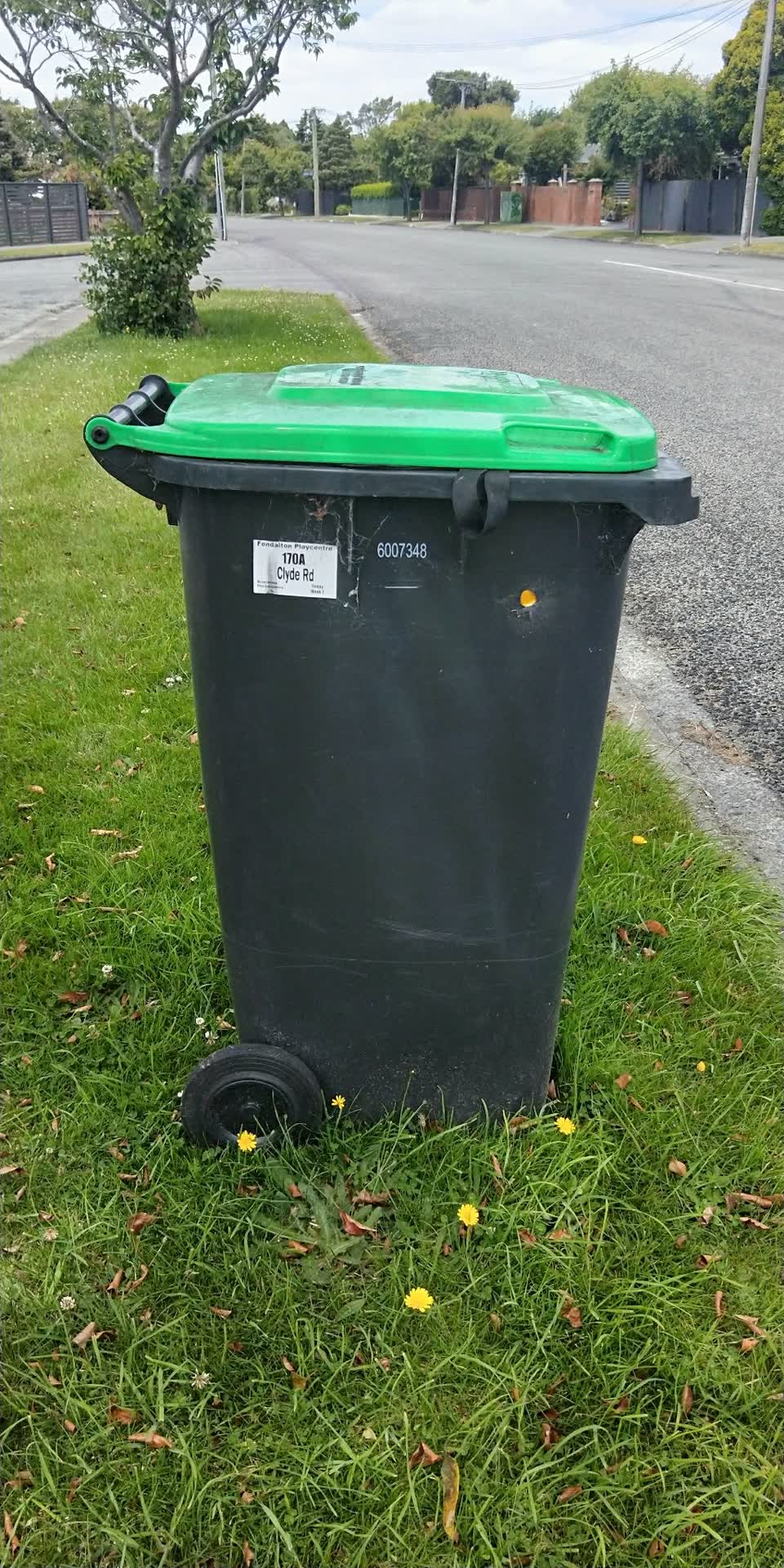 The photograph attached to this rubbish/recycling report