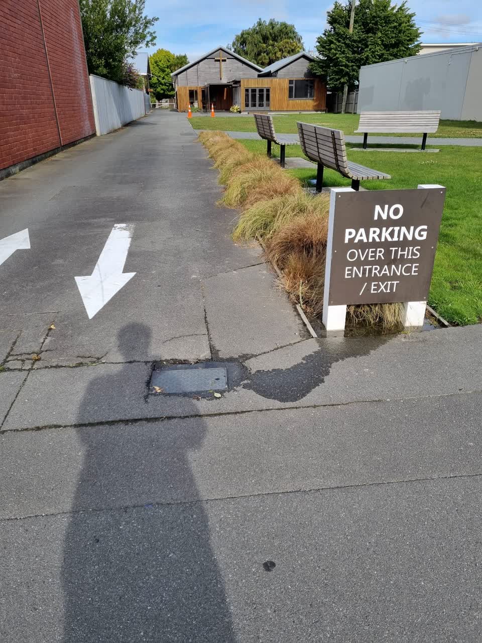 The photograph attached to this water leak report