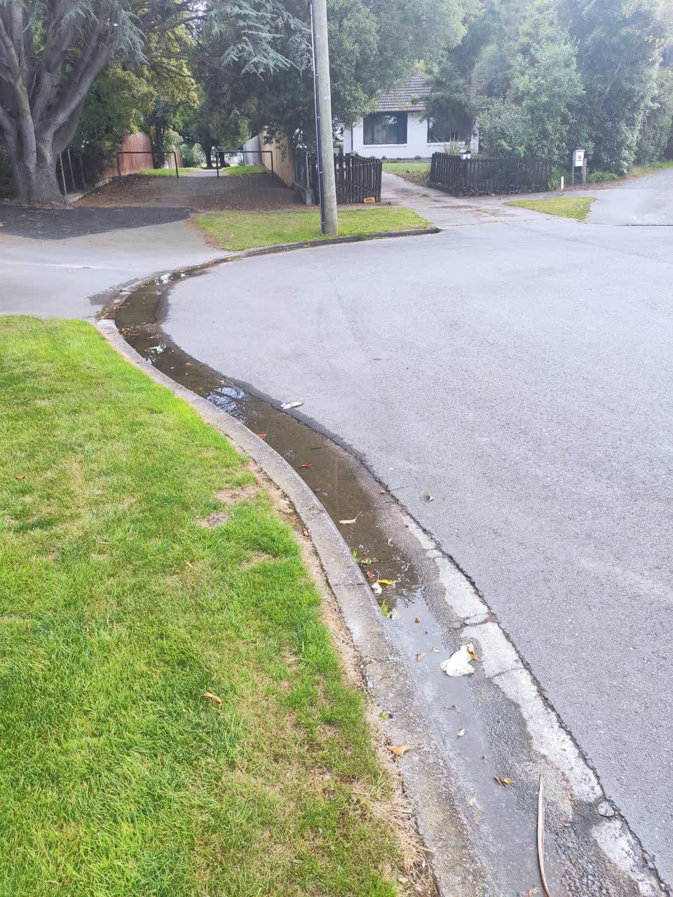 The photograph attached to this water leak report