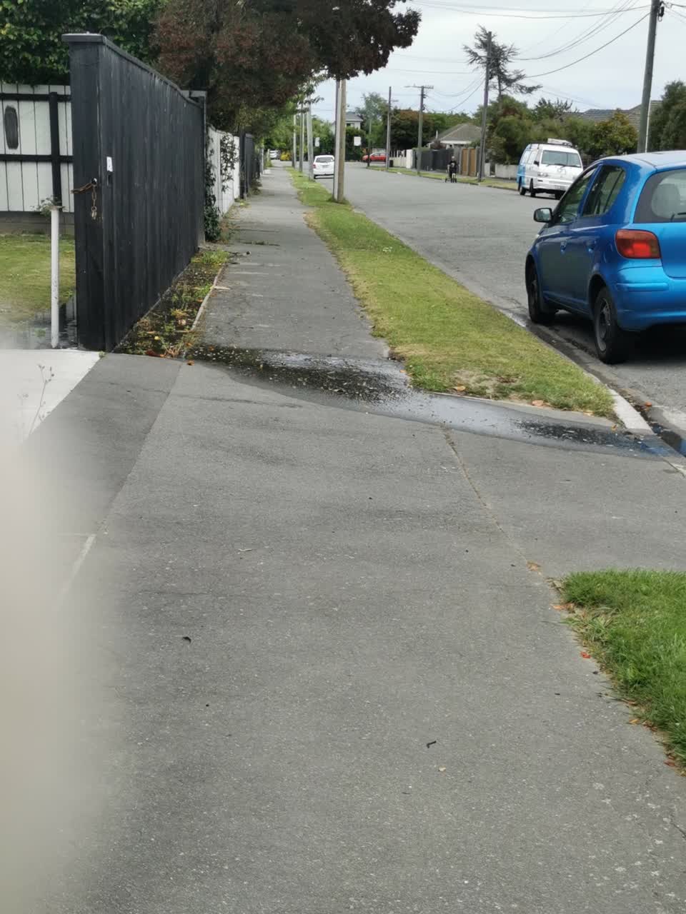 The photograph attached to this water leak report