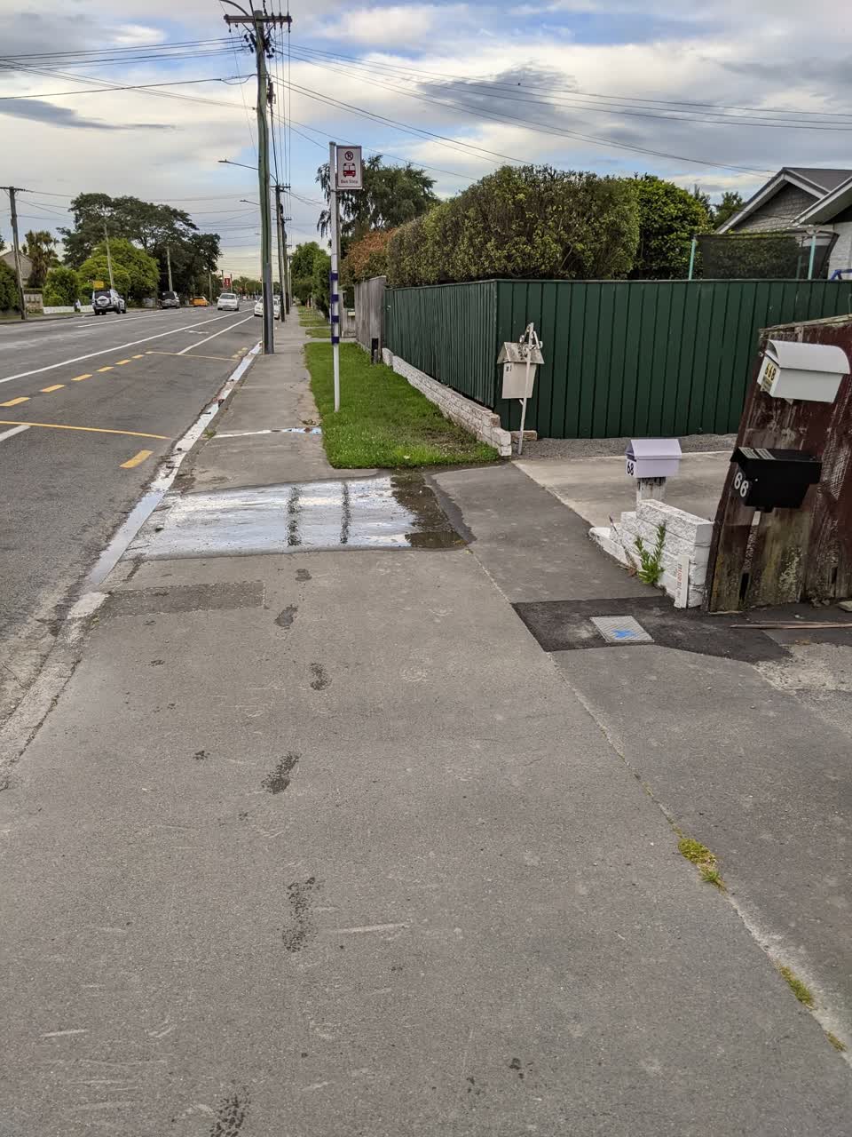 The photograph attached to this water leak report
