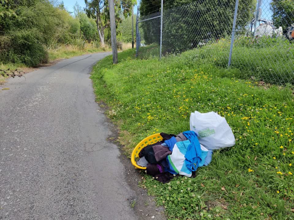 The photograph attached to this rubbish/recycling report