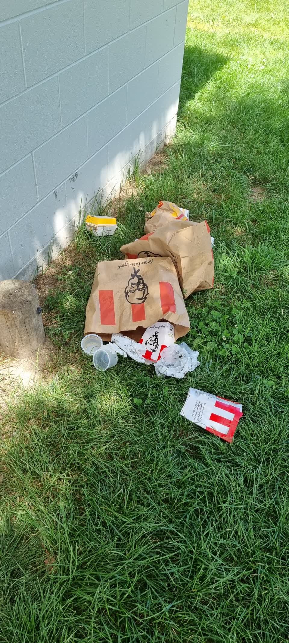 The photograph attached to this rubbish/recycling report