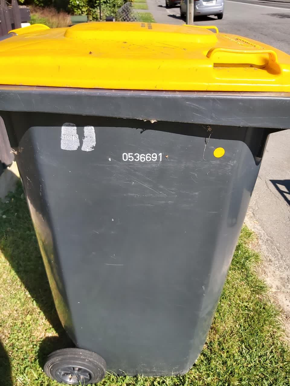 The photograph attached to this rubbish/recycling report