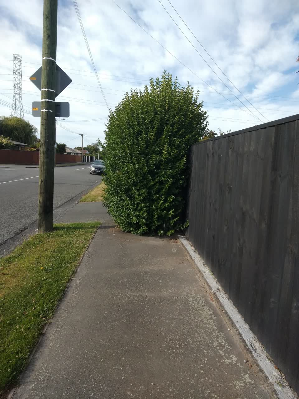 The photograph attached to this roading/streets report