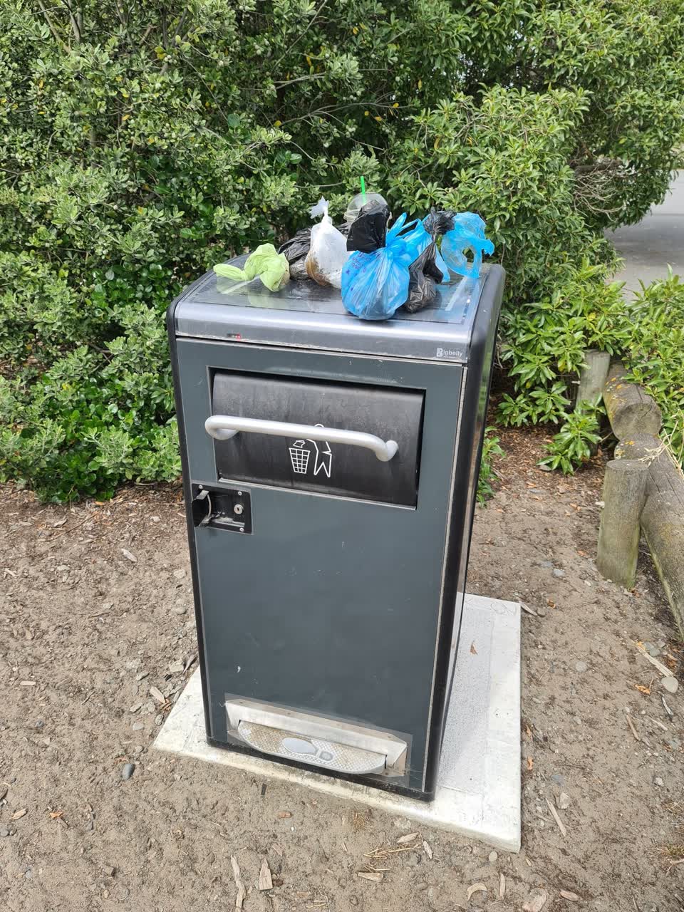 The photograph attached to this rubbish/recycling report