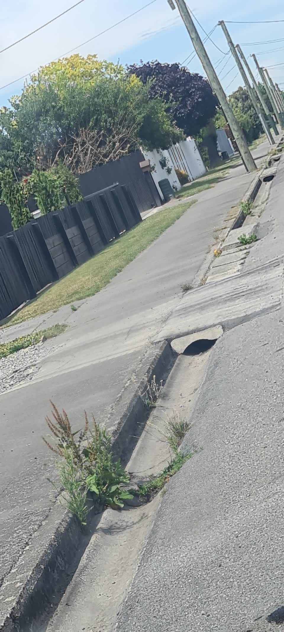 The photograph attached to this roading/streets report
