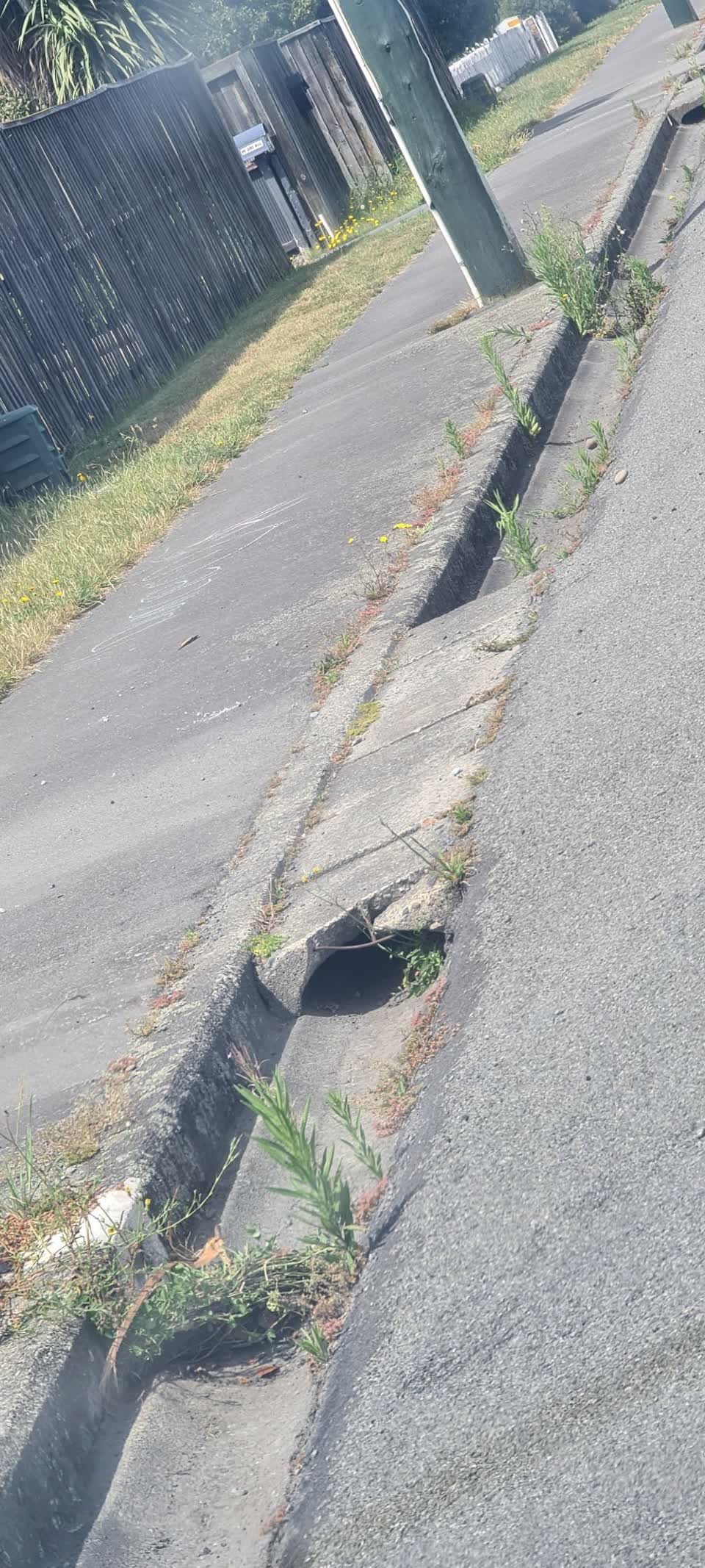 The photograph attached to this roading/streets report