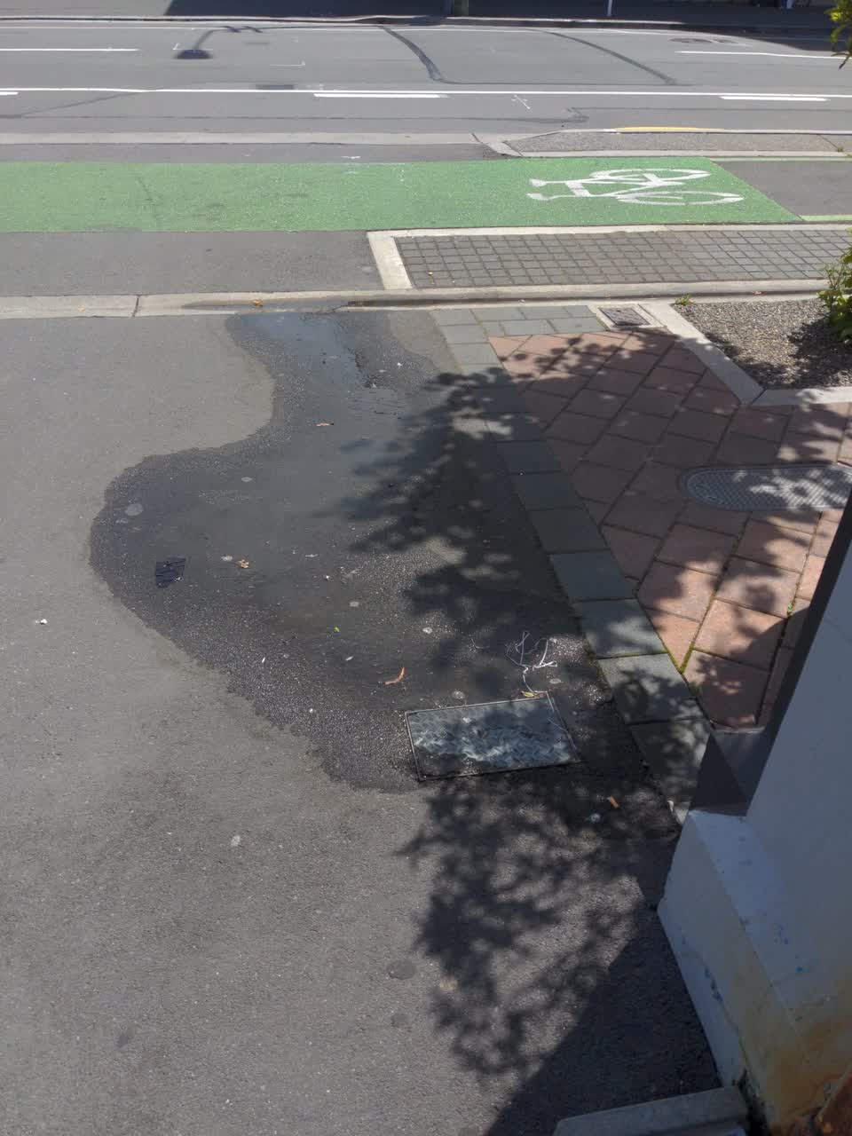 The photograph attached to this water leak report