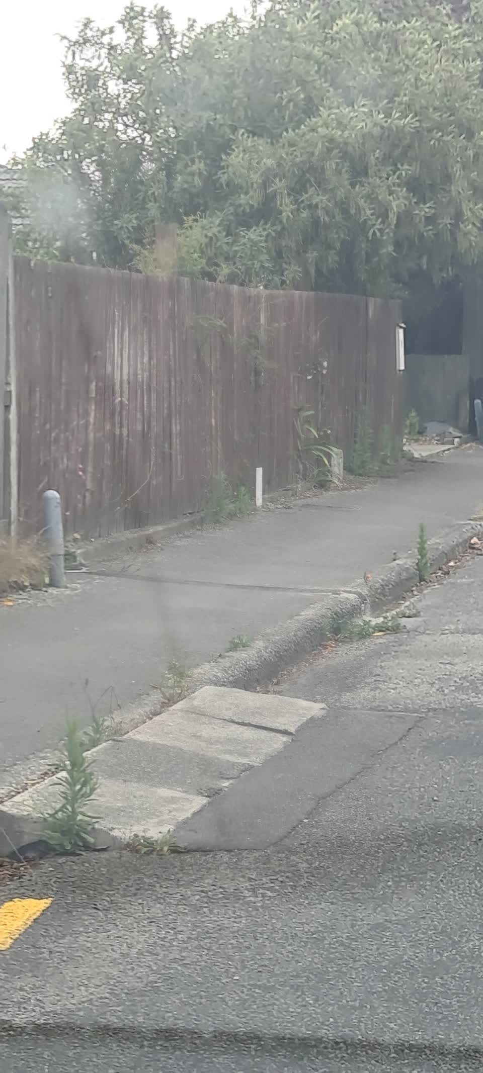 The photograph attached to this roading/streets report
