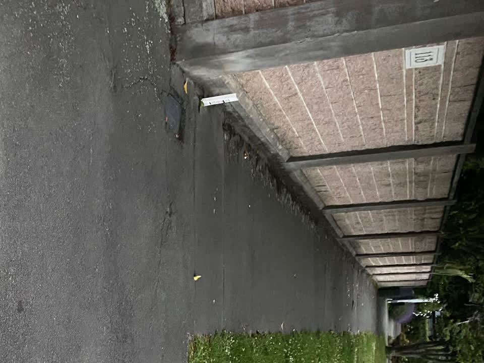The photograph attached to this roading/streets report