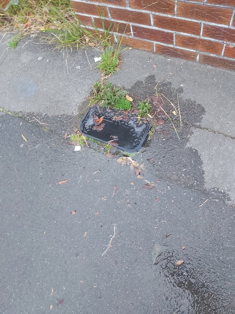 The photograph attached to this water leak report