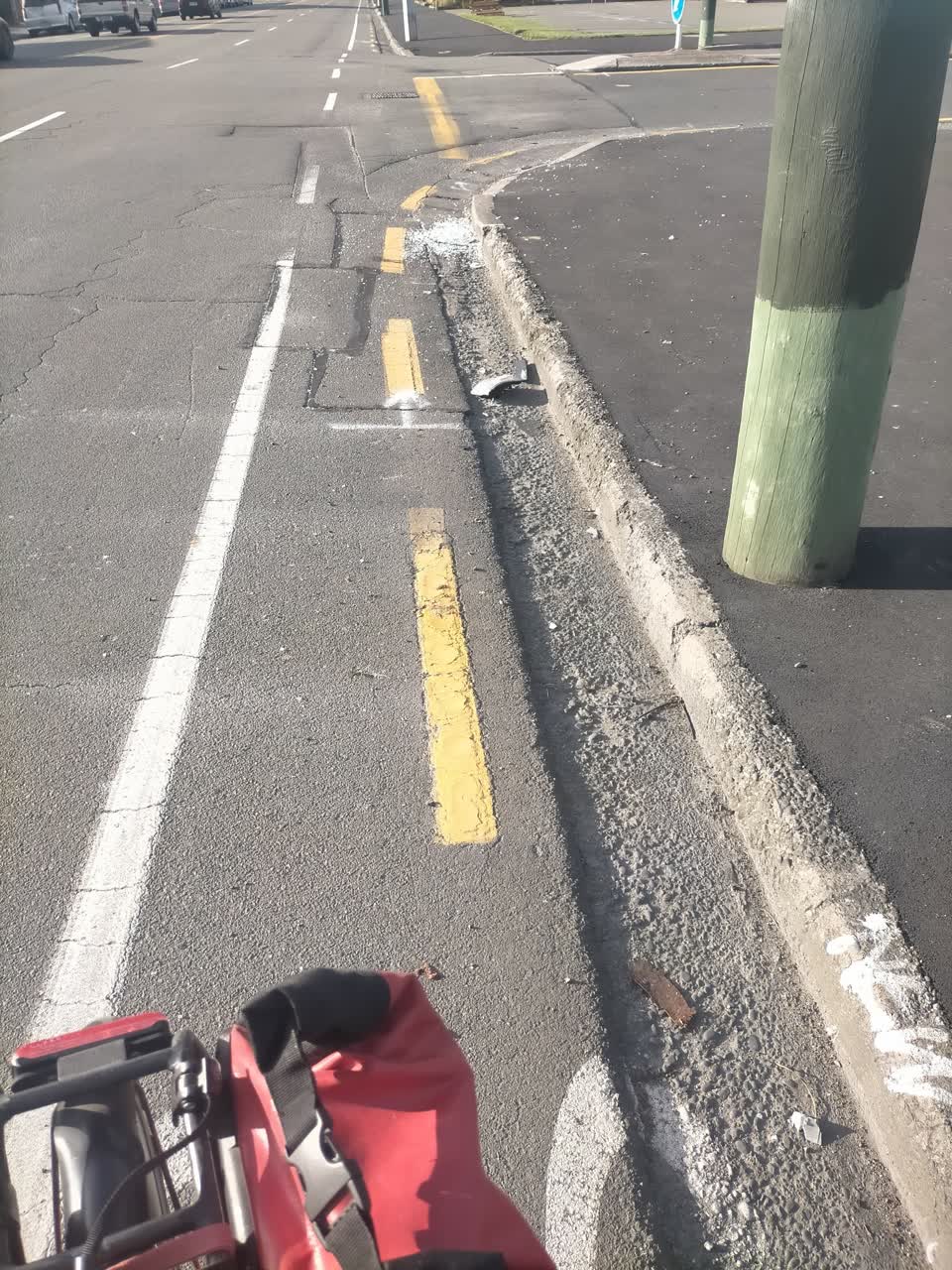 The photograph attached to this roading/streets report