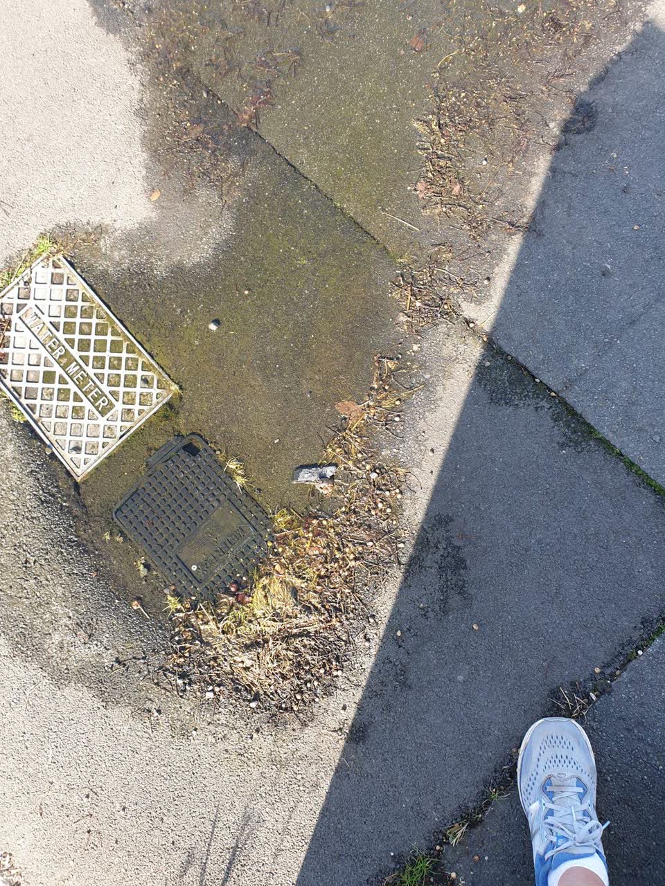 The photograph attached to this water leak report