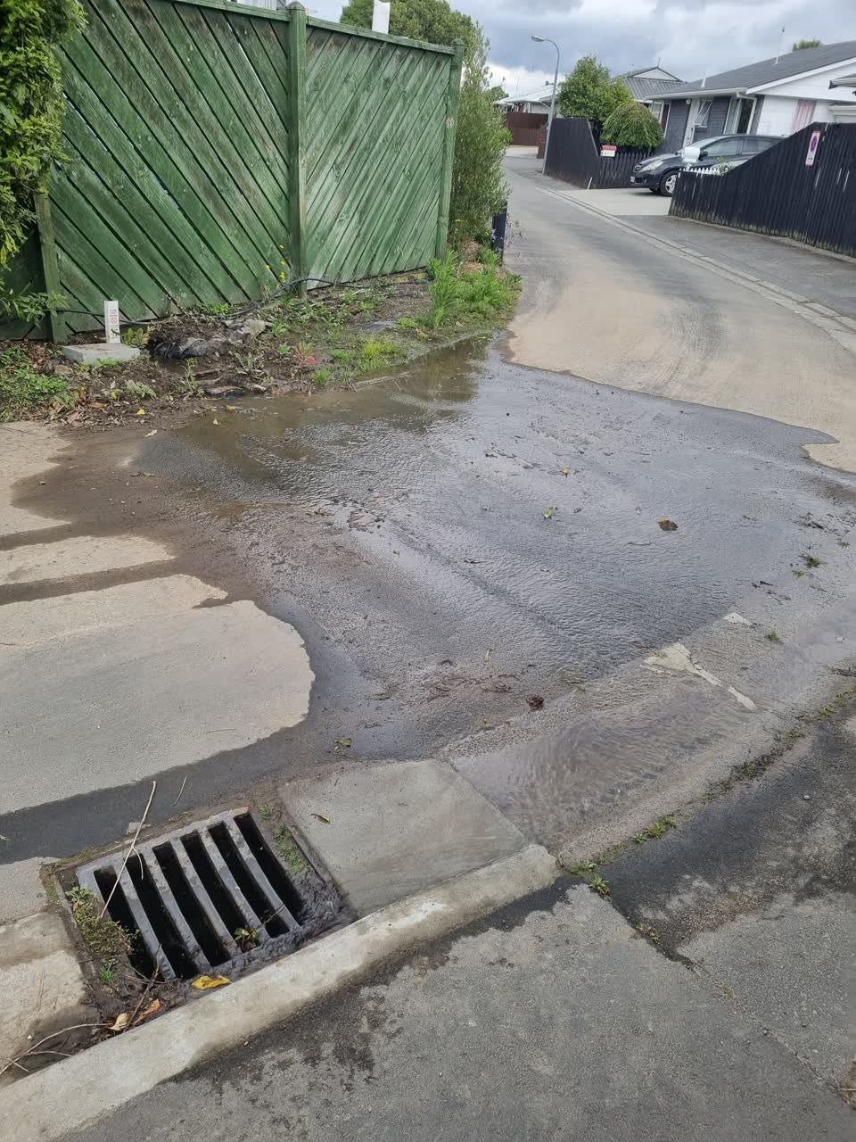 The photograph attached to this water leak report