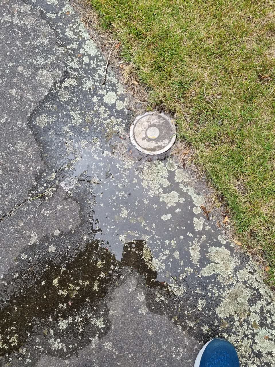 The photograph attached to this water leak report